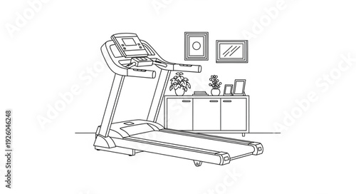 Treadmill Machine for Home Fitness.