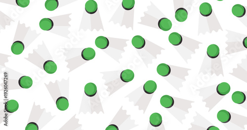 Illustration design background shuttlecock abstract unique on white background