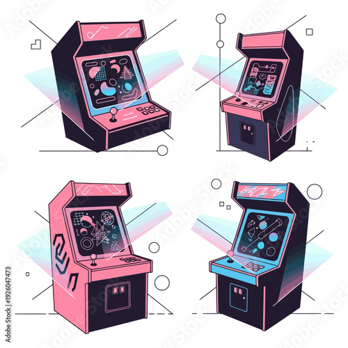 Retro Arcade Game Machines Collection A Nostalgic Journey Through Classic Gaming