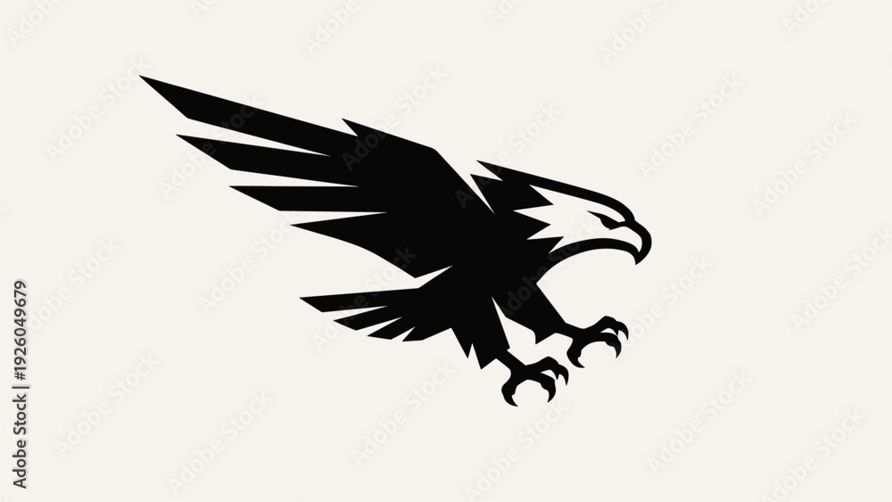 Obraz premium Fierce Eagle Logo Design for Business Brand Identity & Corporate Branding