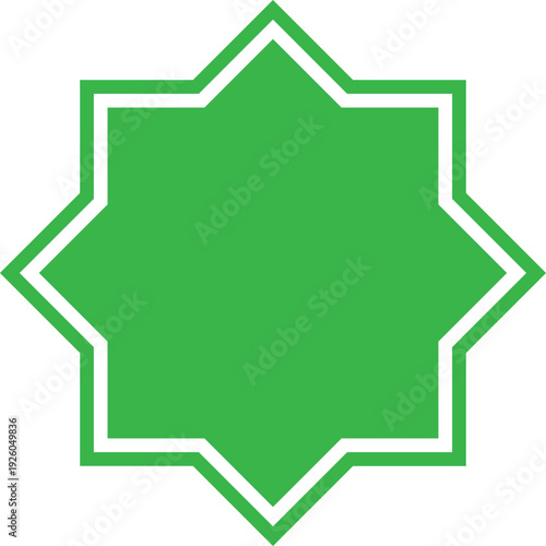 Ramadan Islamic Star Badge Banner