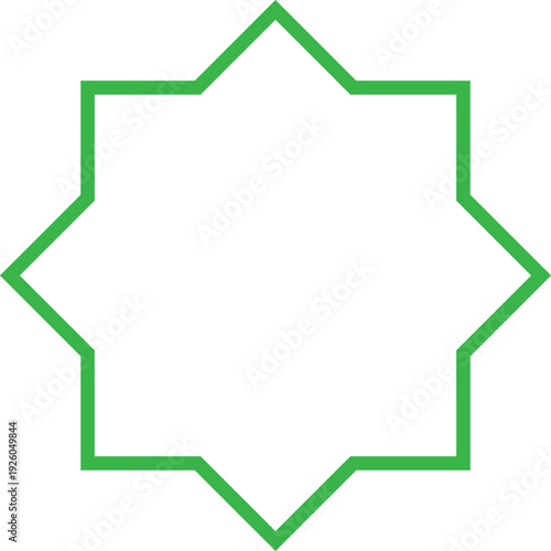 Ramadan Islamic Outline Star