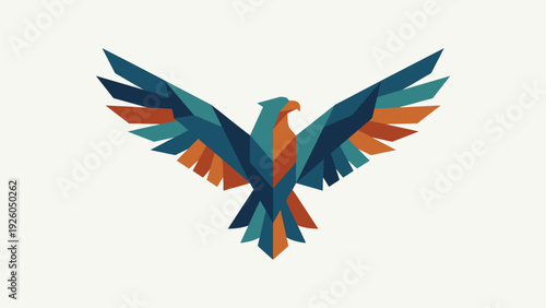 Geometric Eagle Logo Design - Modern Corporate Branding Symbol