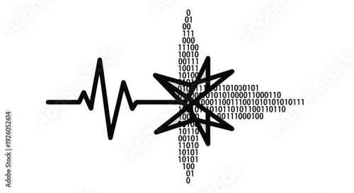 Gemini said

Vector illustration of an abstract cardiogram background featuring a heart shape with winter snowflake stars and ice icons for a holiday business communication design