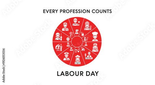 Labour Day icon set