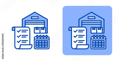 Supply Planning icon, with contrast background.