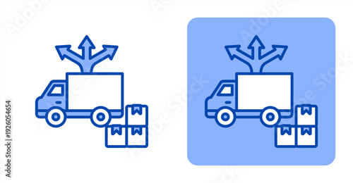 Product Distribution icon, with contrast background.