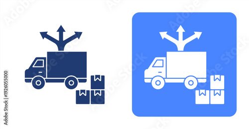 Product Distribution icon, with contrast background.