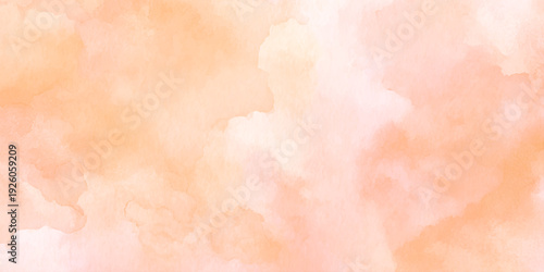 soft pastel watercolor background with warm and peach gradient texture for elegant design branding, invitations, wallpapers.