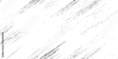 Black and white diagonal grunge texture background with lines fast motion blur, making it an ideal overlay design.	
