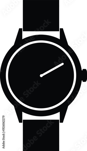 Simple black watch illustration