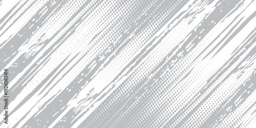 diagonal grunge with halftone on white background. vector background grey grunge. diagonal dots background