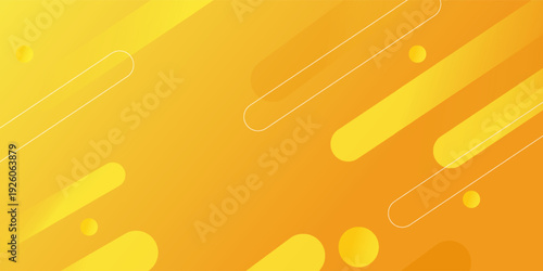 Abstract orange geometric background. Dynamic shapes composition. Eps10 vector