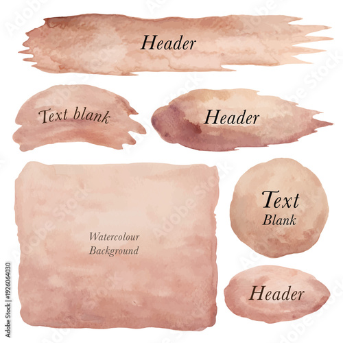 Vector of Background and bubble background hand drawn with watercolor isolated on transparent background.