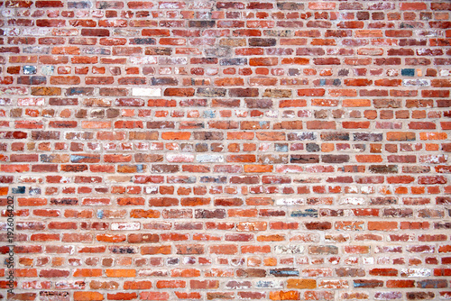 Bricks in wall background. Bricks on masonry texture. Bricks in redbrick pattern. Bricks on wall background.