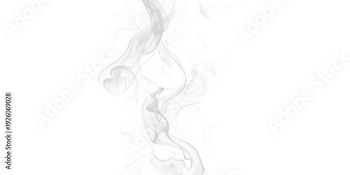 Ethereal white smoke wisps dance elegantly against a stark black background a captivating abstract visual artistic