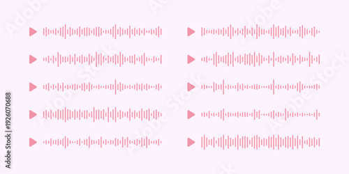 Sound Massage Waves Soundtrack Voice Equalizer Vector Illustration, Audio Frequency and Music Visualization Design