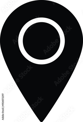 Location pin icon with circle marker