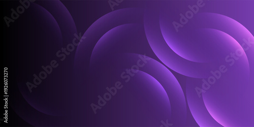 Abstract purple background with overlapping circles and smooth gradient texture, perfect for modern minimal design.