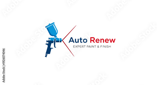 Car Paint Spray Logo Vector Automotive Repaint and Body Shop Branding Design
