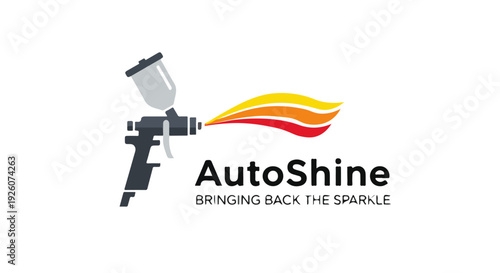 Car Paint Spray Logo Vector – Automotive Repaint and Body Shop Branding Design