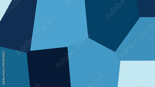 Blue polygons pattern, abstract triangles background