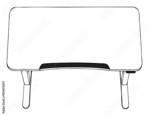 Modern portable folding laptop desk perfect for comfortable work or study in bed, on a couch, or for various remote learning and productivity tasks