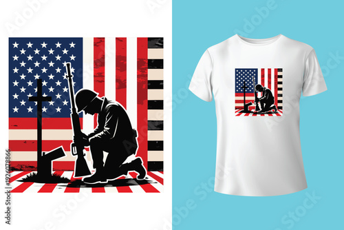 Some moments are simply unforgettable Memorial Day t-shirt design vector illustration