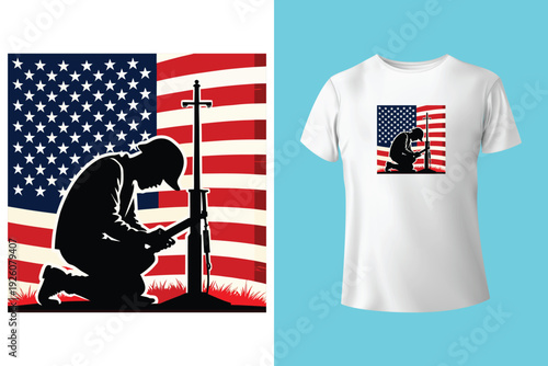 Some moments are simply unforgettable Memorial Day t-shirt design vector illustration