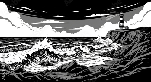 vector illustration of a landscape