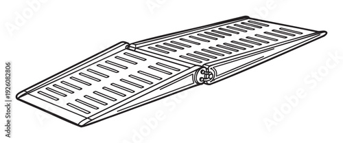 A hinged portable access ramp with a textured surface for wheelchair entry or vehicle loading provides convenient mobility solutions for various transportation needs and overcoming
