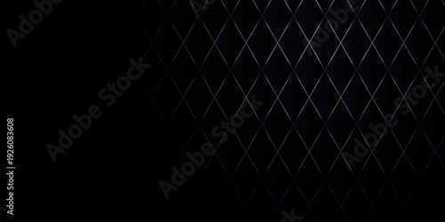 Dark abstract background with geometric patterns and elegant shiny metallic line decoration. Premium and luxurious modern technology concept. Vector illustration EPS. 4