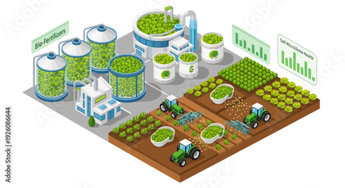 Modern Sustainable Agriculture System: Bio-Fertilizer Production, Smart Farming, and Soil Microbiome Health Management
