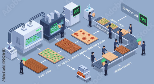 Sustainable Lab-Grown Wood Manufacturing Process with Zero Deforestation and Emissions