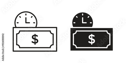 Annuity icon vector logo design element. Vector emblem template.