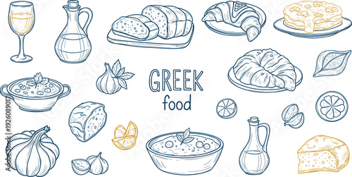 A collection of butterflies and flowers in a delicate line art style illustration