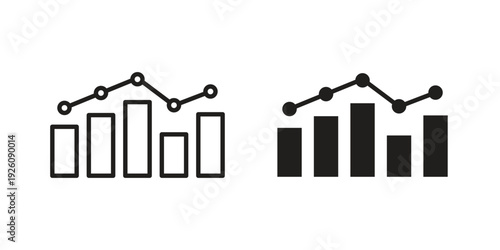 Benchmarking icon vector logo design element. Vector emblem template.
