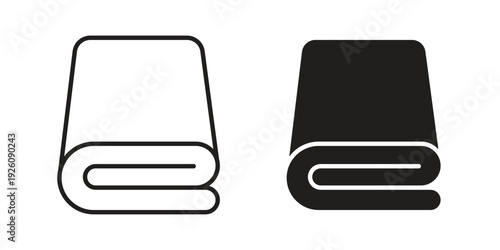 blanket icon vector logo design element. Vector emblem template.