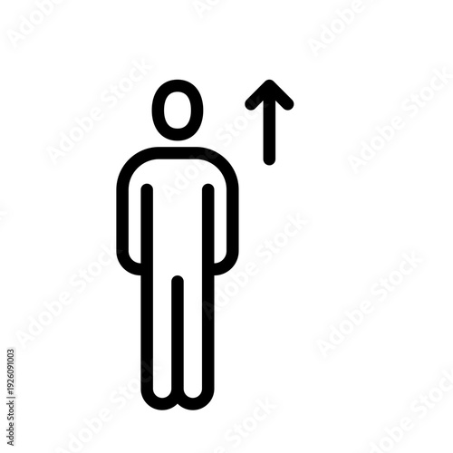 Business Up line icon