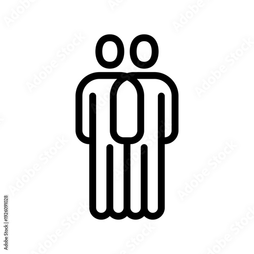 Cooperation line icon