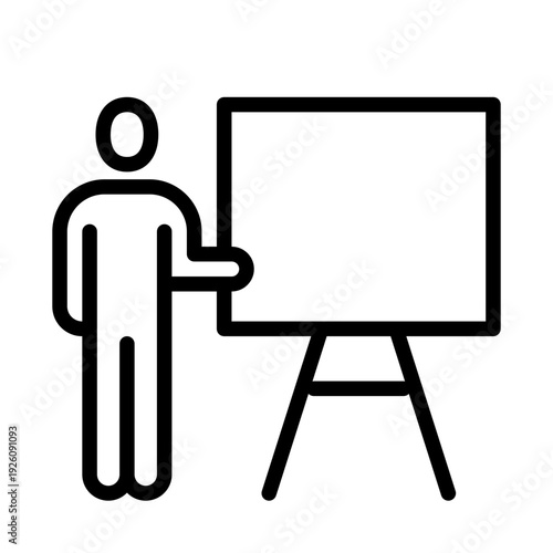 Presentation line icon