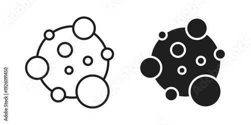 Cancer icon vector logo design element. Vector emblem template.