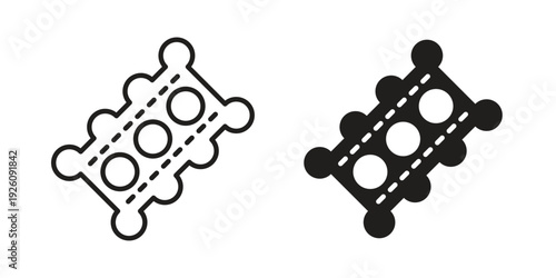 Car gasket icon vector logo design element. Vector emblem template.