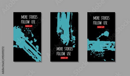 Abstract trendy universal artistic banner template . Design for cover, invitation, banner, placard, brochure, poster, card, flyer and other Vector illustration