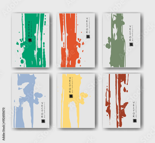 Abstract trendy universal artistic banner template . Design for cover, invitation, banner, placard, brochure, poster, card, flyer and other Vector illustration