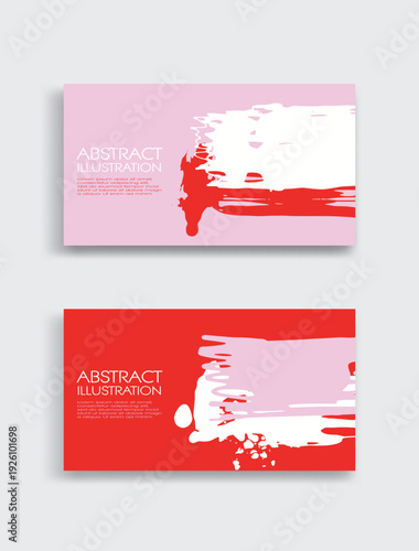 Abstract trendy universal artistic banner template . Design for cover, invitation, banner, placard, brochure, poster, card, flyer and other Vector illustration