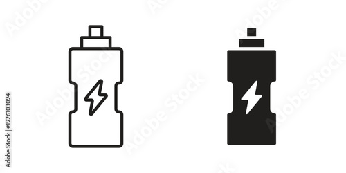 Isotonic icon vector logo design element. Vector emblem template.
