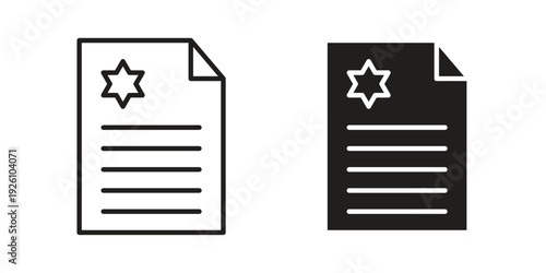 License icon vector logo design element. Vector emblem template.