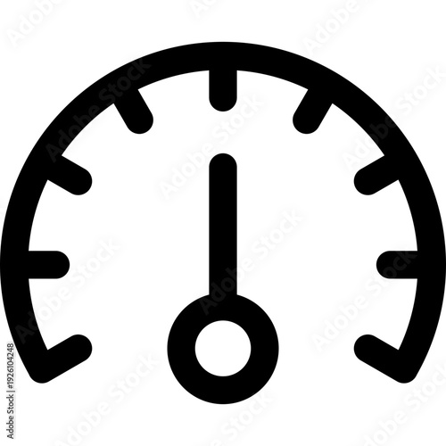 Free Download Speedometer Gauge Vector Line Icon - GFXLoad
