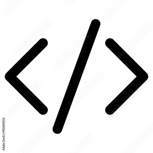 Code Vector Line Icon